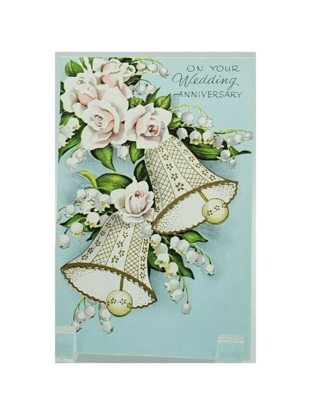 Vintage Stationary Greeting Card Fairfield Wedding Anniversary Card Envelope
